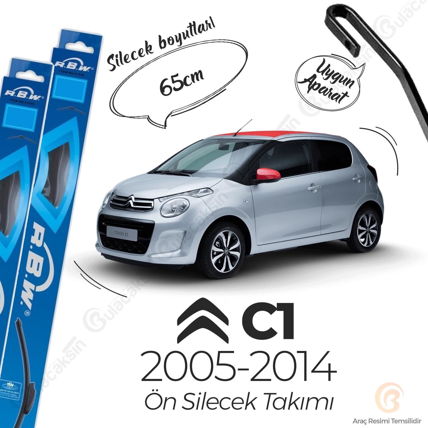 Citroen C1 Muz Silecek Takımı (2005-2013) RBW