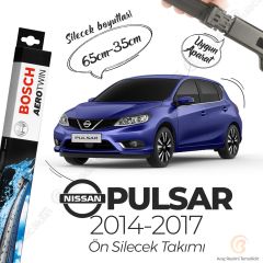 Bosch Aerotwin Muz Silecek Takımı Nissan Pulsar 2014-2017 ile uyumlu