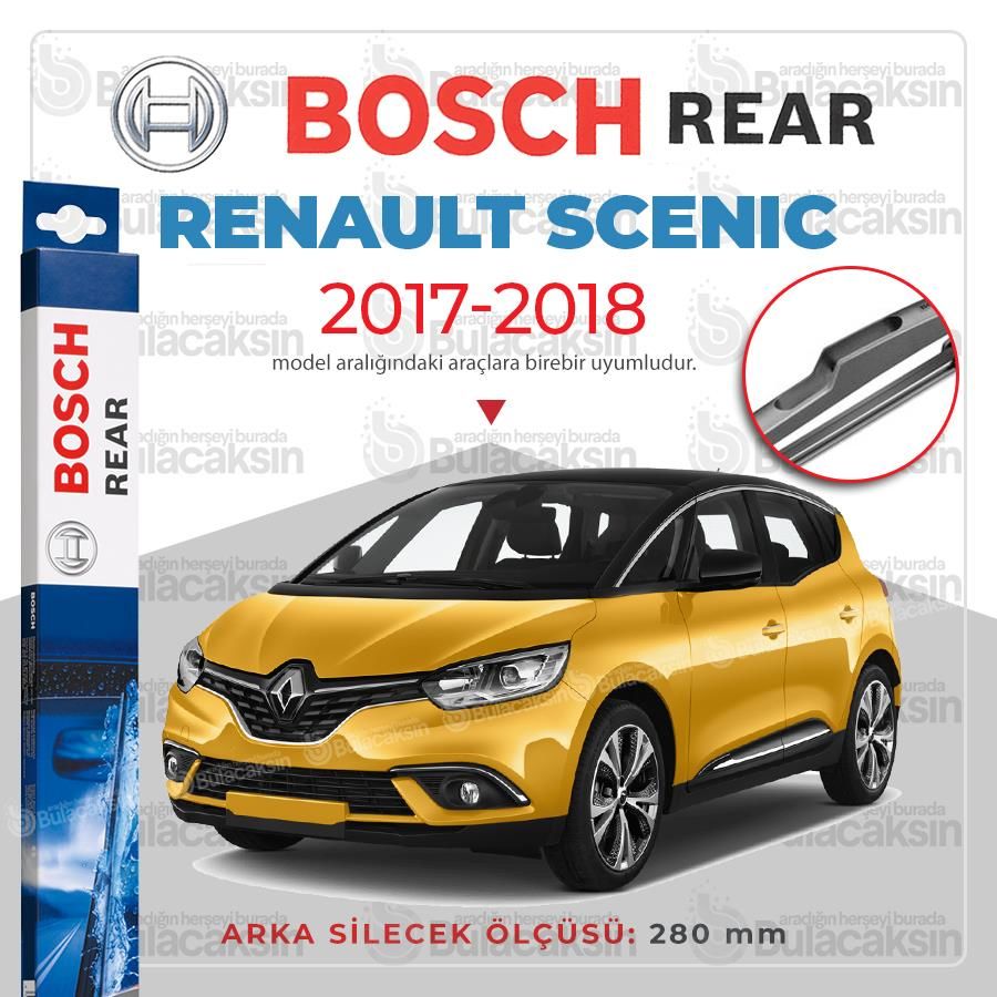 Bosch Rear Arka Silecek Renault Scenic IV 2016-2018 ile uyumlu