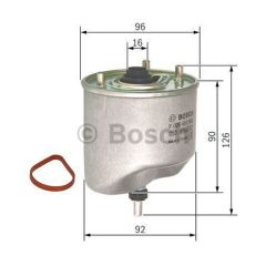 Peugeot 301 1.6 HDI Mazot Yakıt Filtresi (2013 - 2018) Bosch