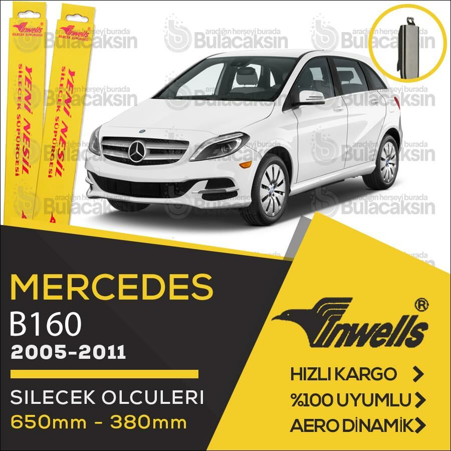 Mercedes B160 (W245) Muz Silecek Takımı (2005-2011) İnwells