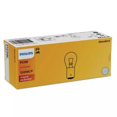 Philips P21W 12V 21W BA15s 12498CP - 10 Adet