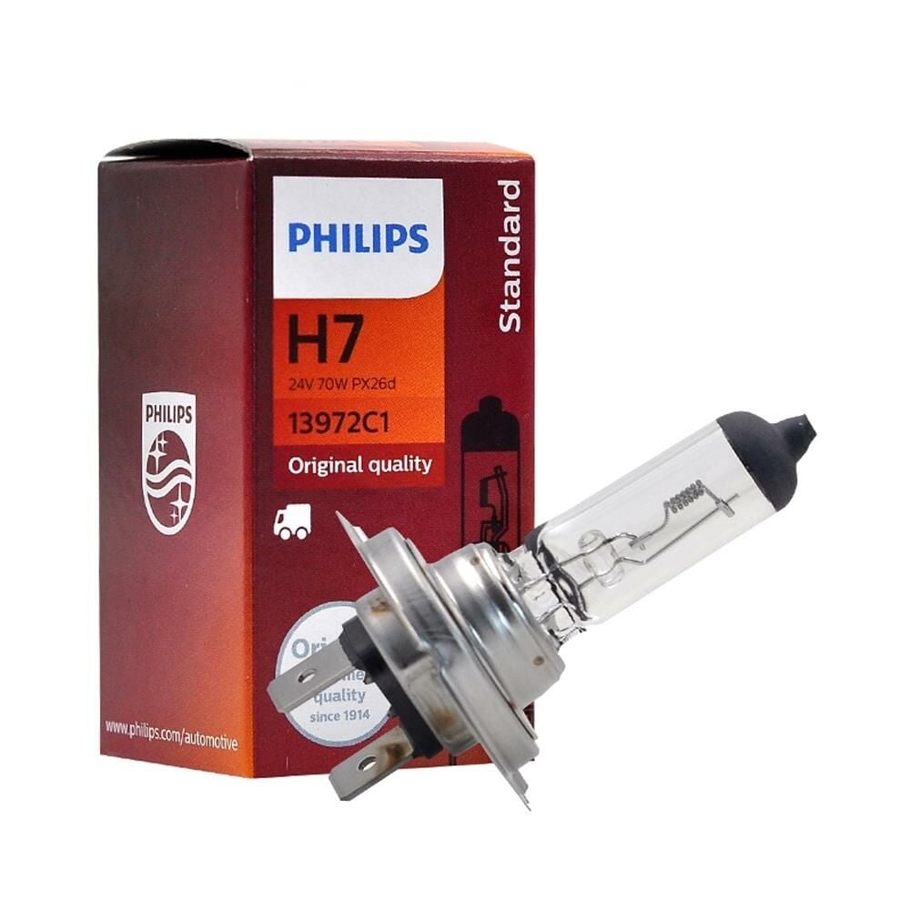 Philips Ampul H7 24V 70W 13972C1 / Uzun Ömürlü Sarsıntıya Dayanı