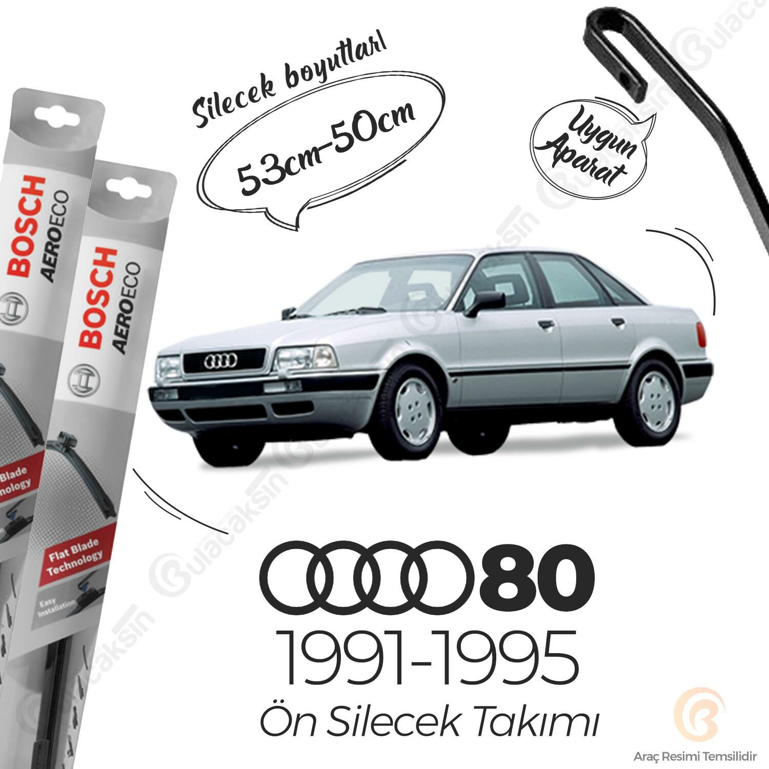 Audi 80 Muz Silecek Takımı (1991-1995) Bosch Aeroeco