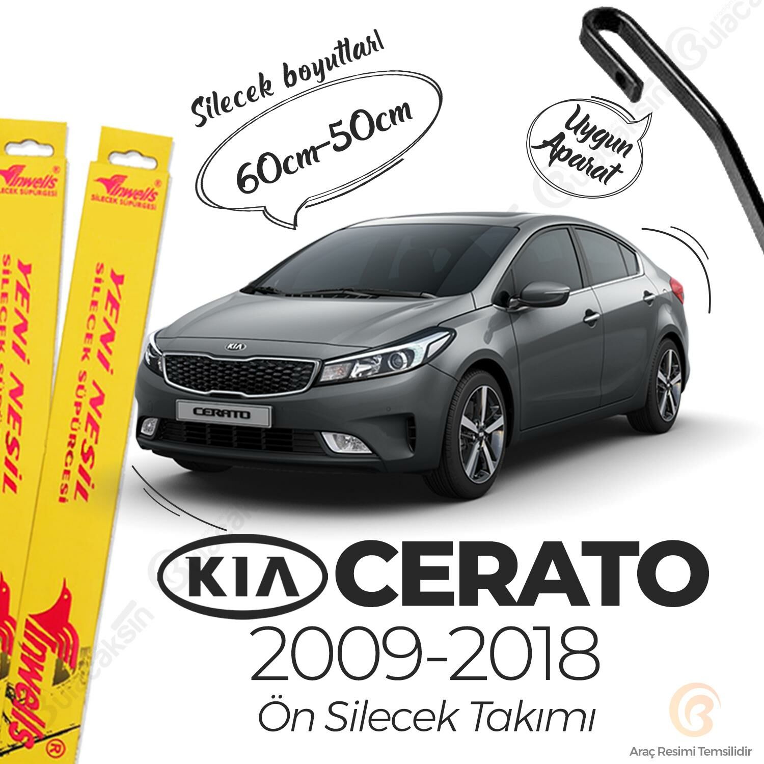 İnwells Muz Silecek Takımı Kia Cerato 2009-2018 ile uyumlu
