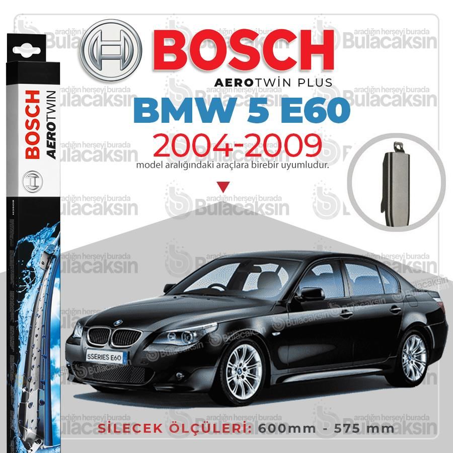 Bosch Aerotwin Muz Silecek Takımı BMW 5 E60 2004-2009 ile uyumlu