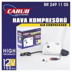 Carub Hava Kompresörü Yassı 12V Beyaz
