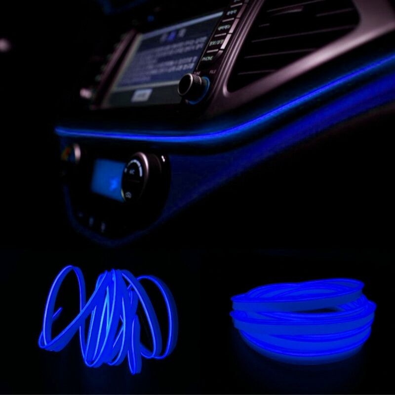 Araç İçi Torpido Ledi - İp Led - Neon Led - Şerit Led / MAVİ