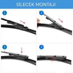İnwells Muz Silecek Takımı Fiat Linea 2007-2017 ile uyumlu