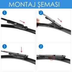 Sentinel Muz Silecek Takımı Fiat Linea 2007-2017 ile uyumlu