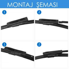 Sentinel Muz Silecek Takımı Renault Megane 3 2009-2015 ile uyumlu