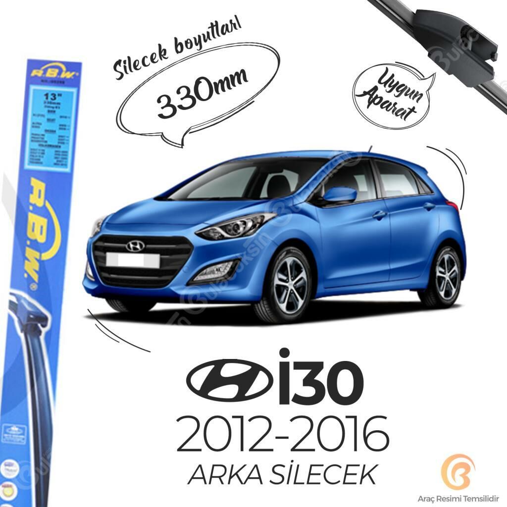 RBW Arka Silecek Hyundai i30 2012-2016 ile uyumlu