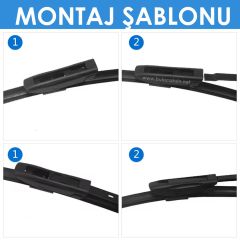 RBW Muz Silecek Takımı Renault Megane 2 Cabrio 2006-2010 ile uyumlu