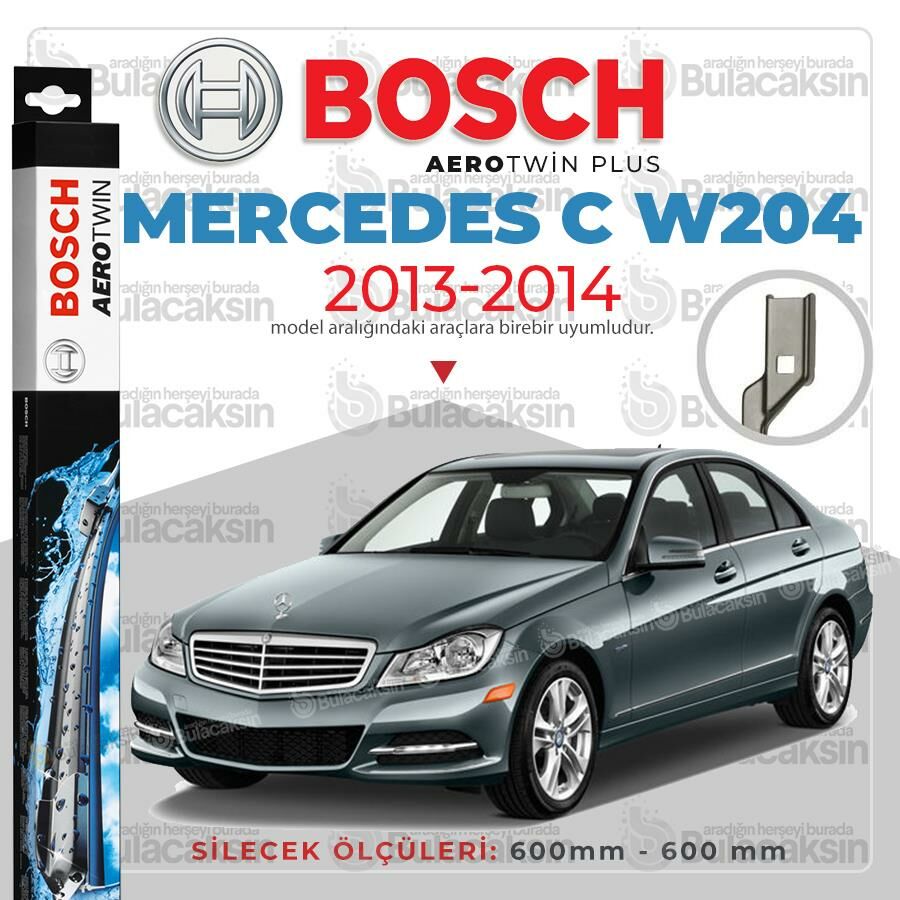Bosch Aerotwin Muz Silecek Takımı Mercedes C W204 2013-2014 ile uyumlu