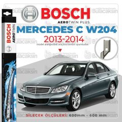 Bosch Aerotwin Muz Silecek Takımı Mercedes C W204 2013-2014 ile uyumlu