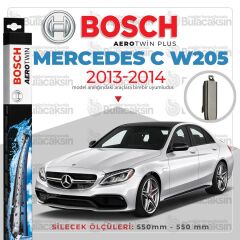Bosch Aerotwin Muz Silecek Takımı Mercedes C W205 2013-2014 ile uyumlu