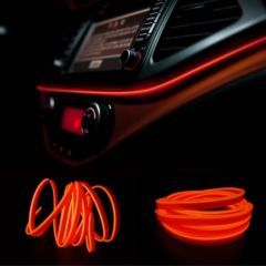 Araç İçi Torpido Ledi - İp Led - Neon Led - Şerit Led / TURUNCU