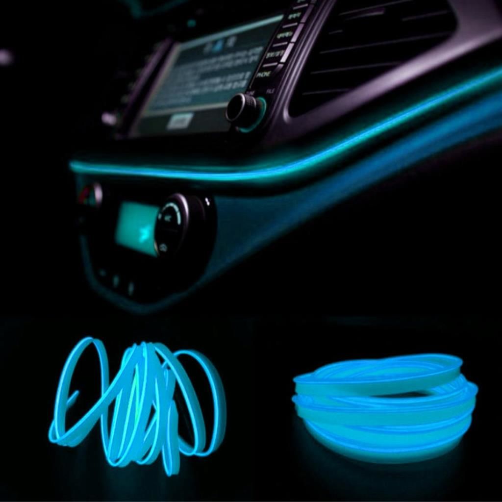 Araç İçi Torpido Ledi - İp Led - Neon Led - Şerit Led / BUZ MAVİ