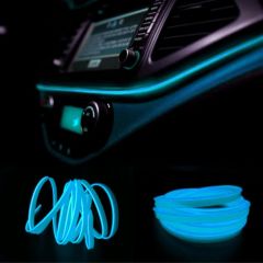 Araç İçi Torpido Ledi - İp Led - Neon Led - Şerit Led / BUZ MAVİ