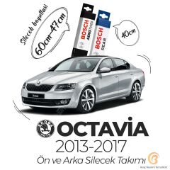 Bosch Aerotwin Ön-Arka Silecek Takımı Skoda Octavia 2013-2017 ile uyumlu