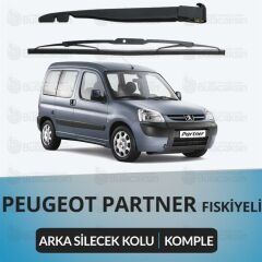 Peugeot Partner M4-M5 1996-2011 Komple Arka Silecek Kolu Ve Süpürgesi