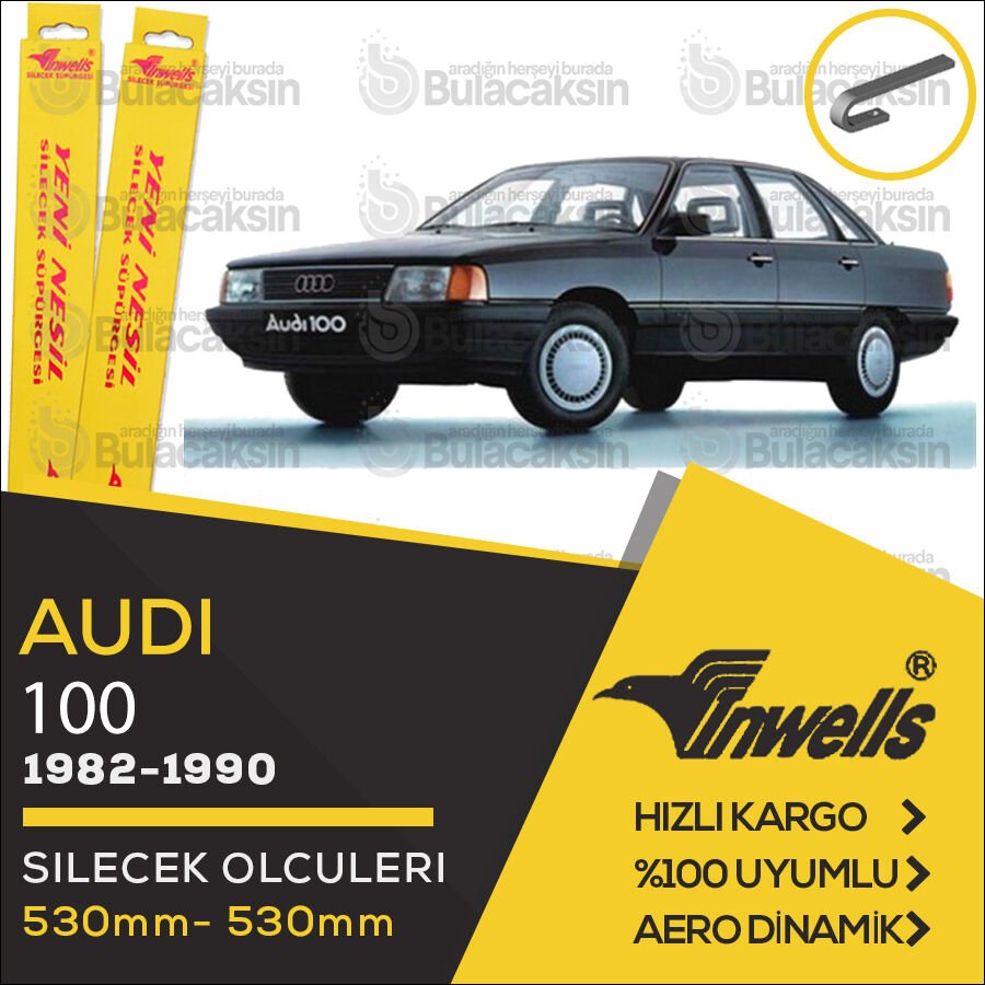 Audi 100 Sedan Muz Silecek Takımı (1982-1990) İnwells