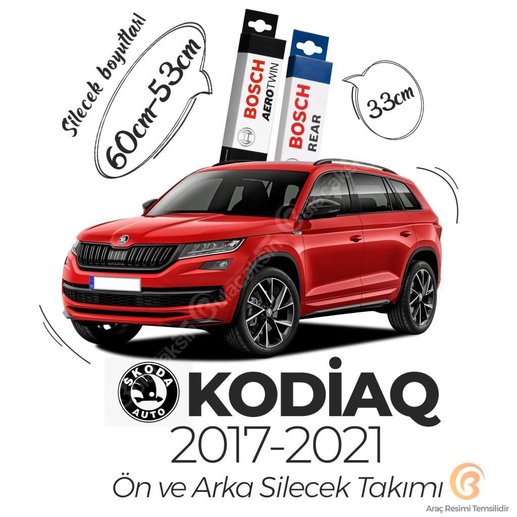 Bosch Aerotwin Ön-Arka Silecek Takımı Skoda Kodiaq 2017-2021 ile uyumlu