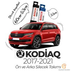 Bosch Aerotwin Ön-Arka Silecek Takımı Skoda Kodiaq 2017-2021 ile uyumlu