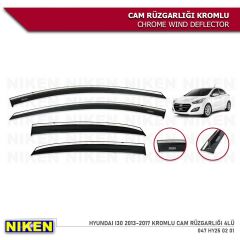 Niken Kromlu Cam Rüzgarlığı Hyundai i30 2013-2017 ile uyumlu