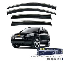 Niken Kromlu Cam Rüzgarlığı Chevrolet Captiva 2007-2013 ile uyumlu