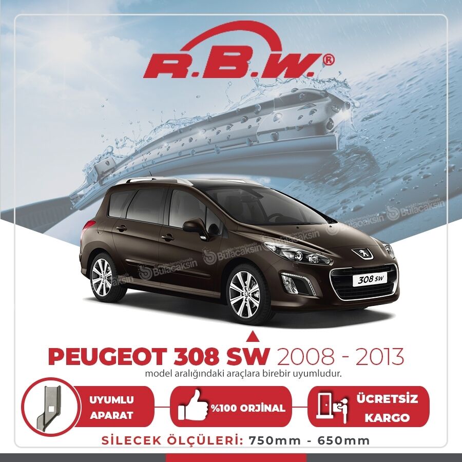 Peugeot 308 Sw Muz Silecek Takımı (2008-2013) RBW