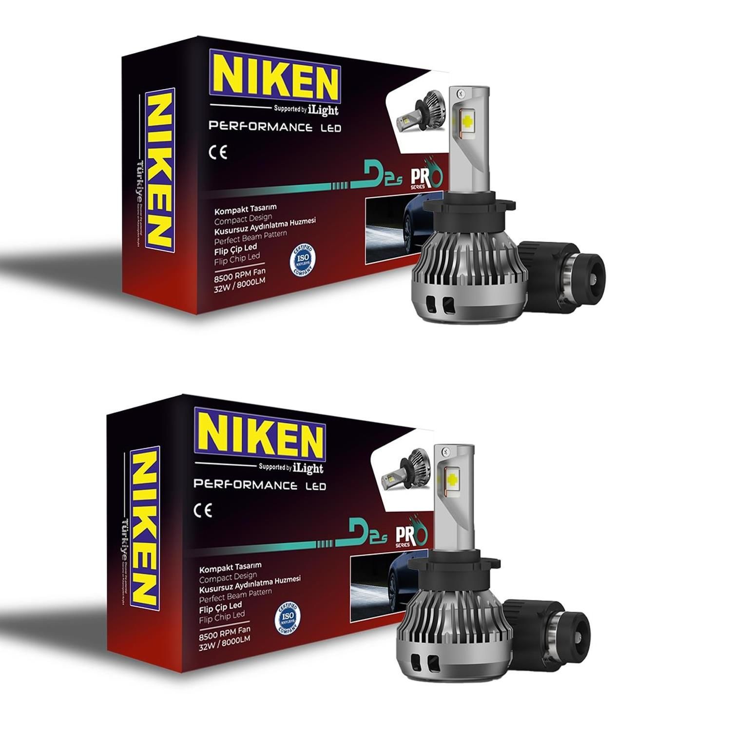 Niken D2S Led Xenon 6500K 8000 Lumen Beyaz Işık 2 ADET