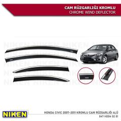 Niken Kromlu Cam Rüzgarlığı Honda Civic FD6 2007-2012 ile uyumlu