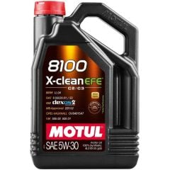 Motul 8100 X-Clean Efe C2/C3 5W-30 Partiküllü Tam Sentetik Motor Yağı 4 Litre