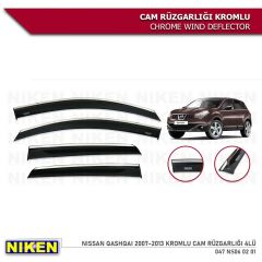 Niken Kromlu Cam Rüzgarlığı Nissan Qashqai 2007-2013 ile uyumlu