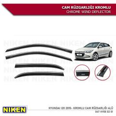 Niken Kromlu Cam Rüzgarlığı Hyundai I20 2015-2020 ile uyumlu