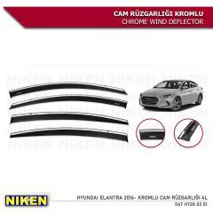 Niken Kromlu Cam Rüzgarlığı Hyundai Elantra 2016-2020 ile uyumlu