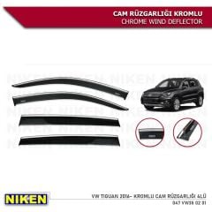 Niken Kromlu Cam Rüzgarlığı Volkswagen Tiguan 2016-2020 ile uyumlu