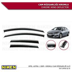 Niken Kromlu Cam Rüzgarlığı Opel Astra J 2009-2018 ile uyumlu