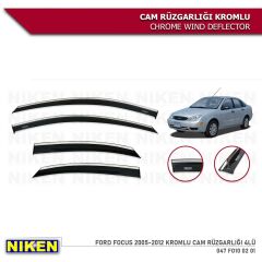 Niken Kromlu Cam Rüzgarlığı Ford Focus 2 2004-2011 ile uyumlu
