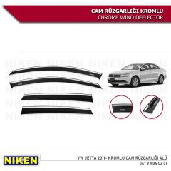 Niken Kromlu Cam Rüzgarlığı Volkswagen Jetta 2011-2017 ile uyumlu