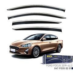Niken Kromlu Cam Rüzgarlığı Ford Focus 5 2019-2021 ile uyumlu