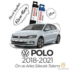 Bosch Aerotwin Volkswagen Polo 2018 - 2019 Ön - Arka Silecek Seti