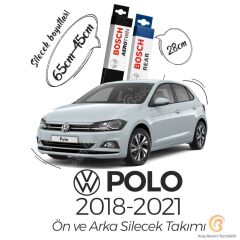Bosch Aerotwin Ön-Arka Silecek Takımı Volkswagen Polo 2018 - 2019 ile uyumlu