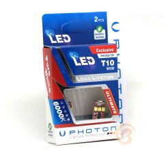 Photon PH7029 12V T10 Dipsiz Ampul 9 Led'li 2’li SET - Beyaz Işık