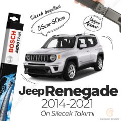 Bosch Aerotwin Muz Silecek Takımı Jeep Renegade 2014-2021 ile uyumlu