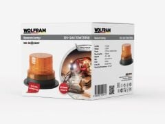 Wolfram Led Tepe Döner İkaz Lambası 1 Fonksiyon 12V/24V E-Belgeli 12W