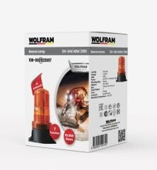 Wolfram Led Tepe Döner İkaz Lambası 7 Fonksiyon 12V/24V E-Belgeli 40W