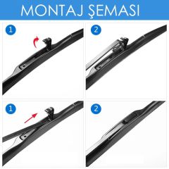 Sentinel Hibrit Silecek Takımı Nissan Qashqai J12 2021-2024 ile uyumlu