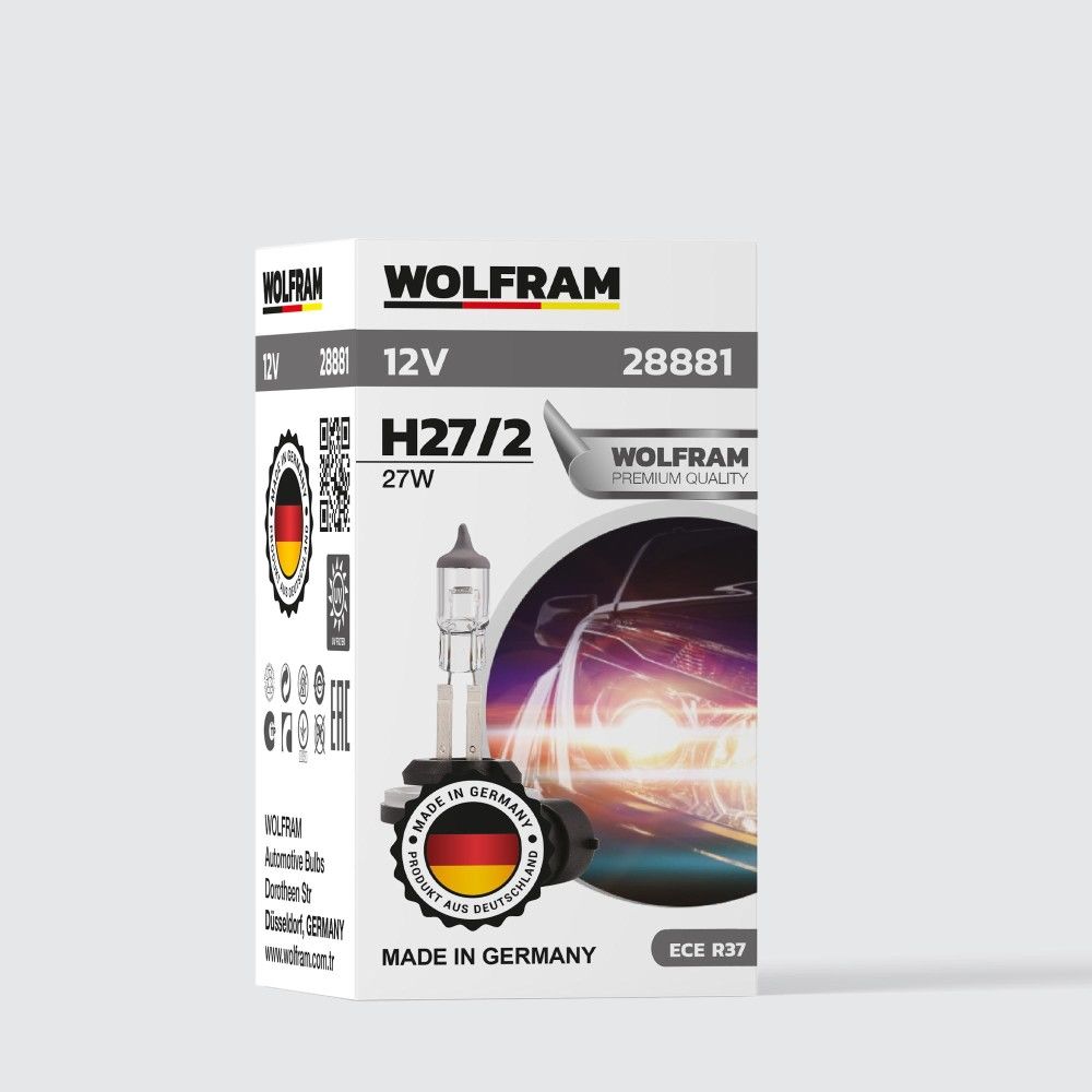 Wolfram H27 881 Ampul Standart Işık 12V 27W